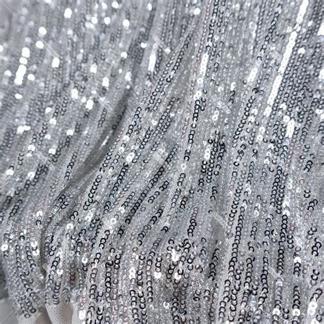 silver metallic sequin fabric|lace fabric with sequins.